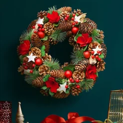 Starry Night Summer Autumn Winter Door Decoration Christmas Wreath 35cm -Deals Christmas Decor Store starry night summer autumn winter door decoration christmas wreath 35cm5060633946736 03c MP