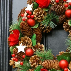 Starry Night Summer Autumn Winter Door Decoration Christmas Wreath 35cm -Deals Christmas Decor Store starry night summer autumn winter door decoration christmas wreath 35cm5060633946736 04c MP