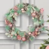 Sugar Sparkle Pre-Lit Autumn Winter Door Decoration Christmas Wreath 38cm