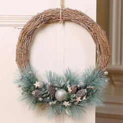 Summer Autumn Winter Door Decoration Christmas Wreath 33cm