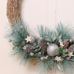 Summer Autumn Winter Door Decoration Christmas Wreath 33cm 7 Summer Autumn Winter Door Decoration Christmas Wreath 33cm -Deals Christmas Decor Store summer autumn winter door decoration christmas wreath 33cm5060633946743 04c MP