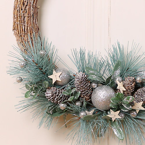 Summer Autumn Winter Door Decoration Christmas Wreath 33cm 4 Summer Autumn Winter Door Decoration Christmas Wreath 33cm - Image 4