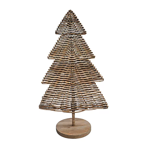 Sustainable Rattan Christmas Tree H80Cm 2 Sustainable Rattan Christmas Tree H80Cm - Image 2