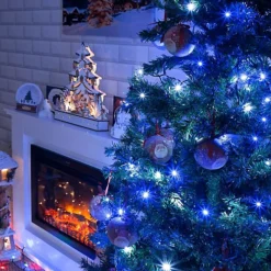 The Christmas Workshop 100 Blue & White LED Chaser Christmas Lights -Deals Christmas Decor Store the christmas workshop 100 blue white led chaser christmas lights5025301785802 02c MP