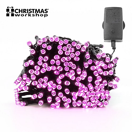 The Christmas Workshop 100 Pink LED Chaser Christmas Lights 1 The Christmas Workshop 100 Pink LED Chaser Christmas Lights