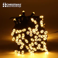 The Christmas Workshop 100 Warm White LED Chaser Christmas Lights