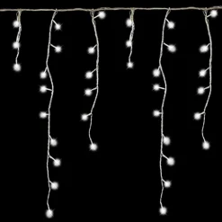 The Christmas Workshop 2000 Bright White Icicle Christmas Lights For Indoor Or Outdoor Use