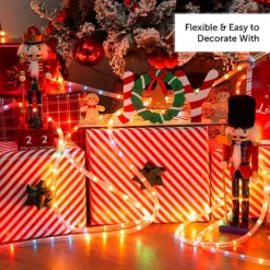 The Christmas Workshop 20m Multi-Coloured Rope Lights -Deals Christmas Decor Store the christmas workshop 20m multi coloured rope lights5025301747503 03c MP