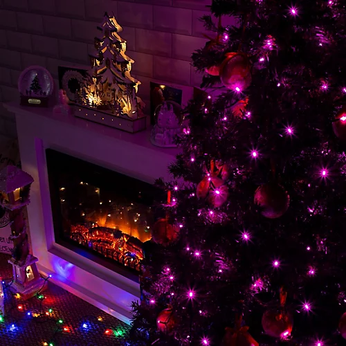 The Christmas Workshop 300 Purple LED Chaser Christmas Lights 2 The Christmas Workshop 300 Purple LED Chaser Christmas Lights - Image 2