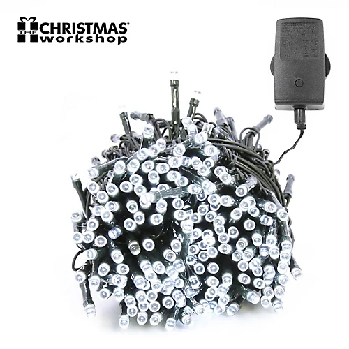 The Christmas Workshop 400 Bright White LED Chaser Christmas Lights 1 The Christmas Workshop 400 Bright White LED Chaser Christmas Lights