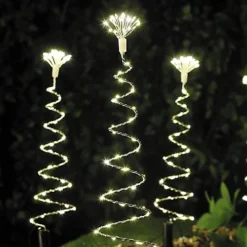 The Christmas Workshop 50cm Spiral Pathway Stake Lights