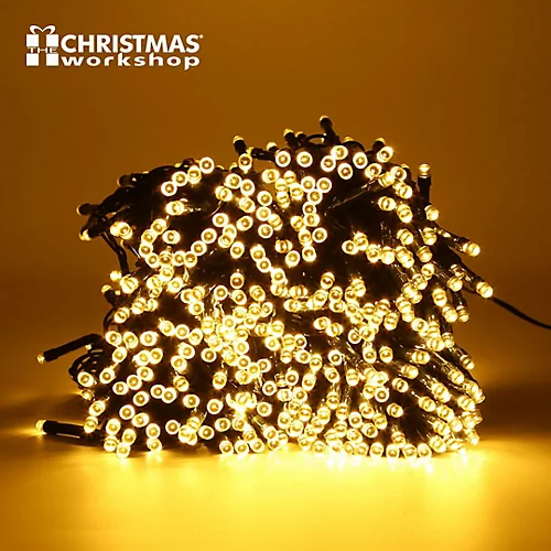 The Christmas Workshop 600 Warm White LED Chaser Christmas Lights 1 The Christmas Workshop 600 Warm White LED Chaser Christmas Lights