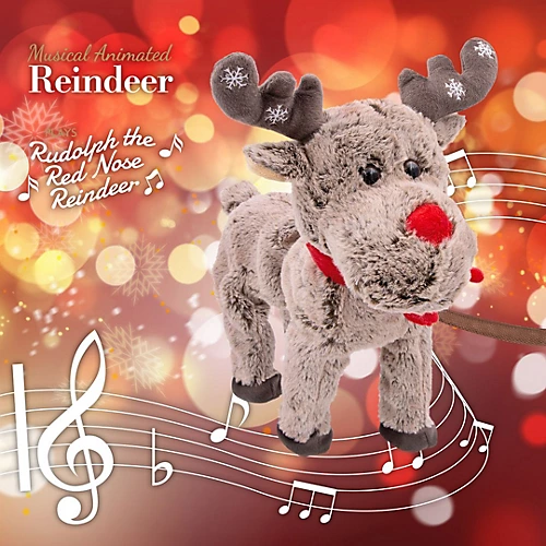 The Christmas Workshop 70159 Walking Christmas Reindeer With Music 2 The Christmas Workshop 70159 Walking Christmas Reindeer With Music - Image 2