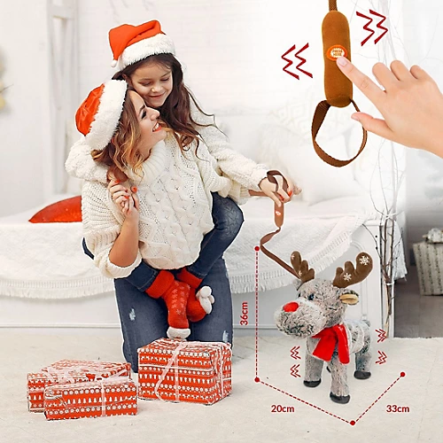 The Christmas Workshop 70159 Walking Christmas Reindeer With Music 4 The Christmas Workshop 70159 Walking Christmas Reindeer With Music - Image 4