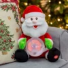 The Christmas Workshop 71249 Santa With Musical Snowball Animated Singing Musical Toy