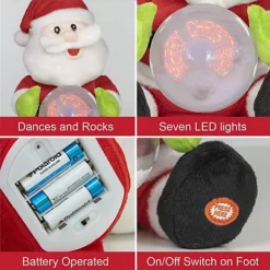 The Christmas Workshop 71249 Santa With Musical Snowball Animated Singing Musical Toy -Deals Christmas Decor Store the christmas workshop 71249 santa with musical snowball animated singing musical toy5025301712495 03c MP