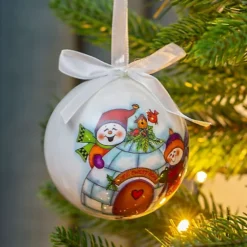 The Christmas Workshop 71580 Set Of 14 White Coloured Cartoon Snowman Design Christmas Baubles  -Deals Christmas Decor Store the christmas workshop 71580 set of 14 white coloured cartoon snowman design christmas baubles 5025301715809 04c MP
