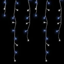 The Christmas Workshop 720 Blue & White Icicle Christmas Lights For Indoor Or Outdoor Use