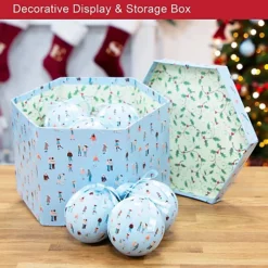 The Christmas Workshop 72639 Set Of 14 Blue Coloured Ice Skating Design Christmas Baubles  -Deals Christmas Decor Store the christmas workshop 72639 set of 14 blue coloured ice skating design christmas baubles 5025301726393 04c MP