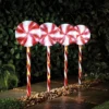 The Christmas Workshop 73199 Set Of 4 Lollipop Path Lights