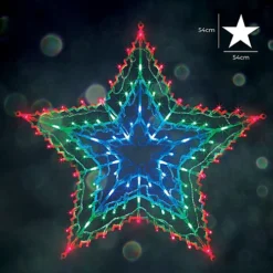 The Christmas Workshop 77710 Multi-Coloured Star Christmas Light With 35 LED Lights -Deals Christmas Decor Store the christmas workshop 77710 multi coloured star christmas light with 35 led lights5025301777104 04c MP