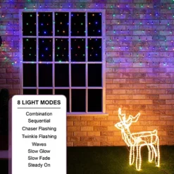 The Christmas Workshop 77820 180 LED Multi-Coloured Christmas Window Lights -Deals Christmas Decor Store the christmas workshop 77820 180 led multi coloured christmas window lights5025301778200 04c MP