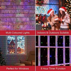 The Christmas Workshop 88390 360 LED Multi-Coloured Christmas Window Lights -Deals Christmas Decor Store the christmas workshop 88390 360 led multi coloured christmas window lights5025301883904 03c MP