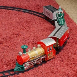 The Christmas Workshop Animated Elf Christmas Train Set / 400CM Length Track -Deals Christmas Decor Store the christmas workshop animated elf christmas train set 400cm length track5025301701390 04c MP