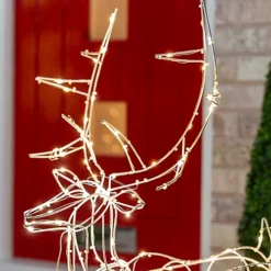 The Christmas Workshop Light-Up Prancing Reindeer / Outdoor Decoration With 110 Warm White LED Lights -Deals Christmas Decor Store the christmas workshop light up prancing reindeer outdoor decoration with 110 warm white led lights5025301714192 03c MP