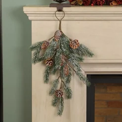 Traditional Fir Tree Door 55cm Christmas Swag -Deals Christmas Decor Store traditional fir tree door 55cm christmas swag5060633946439 03c MP