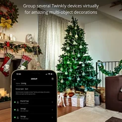 Twinkly Falls Fir Pre-Lit Tree App-controlled LED Smart Artificial Christmas Tree With 660 RGB (16 Million Colours) Green Wire -Deals Christmas Decor Store twinkly falls fir pre lit tree app controlled led smart artificial christmas tree with 660 rgb 16 million colours green wire8056326678654 04c MP