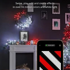 Twinkly Pre-Lit Garland App-controlled Smart LED Artificial Christmas Garland With 50 RGB+W (16 Million Colours + Warm White) 2.7m 6 Twinkly Pre-Lit Garland App-controlled Smart LED Artificial Christmas Garland With 50 RGB+W (16 Million Colours + Warm White) 2.7m -Deals Christmas Decor Store twinkly pre lit garland app controlled smart led artificial christmas garland with 50 rgb w 16 million colours warm white 2 7m8056326673826 03c MP