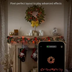 Twinkly Pre-Lit Garland App-controlled Smart LED Artificial Christmas Garland With 50 RGB+W (16 Million Colours + Warm White) 2.7m 7 Twinkly Pre-Lit Garland App-controlled Smart LED Artificial Christmas Garland With 50 RGB+W (16 Million Colours + Warm White) 2.7m -Deals Christmas Decor Store twinkly pre lit garland app controlled smart led artificial christmas garland with 50 rgb w 16 million colours warm white 2 7m8056326673826 04c MP