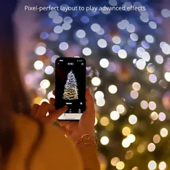 Twinkly Strings App-Controlled LED Christmas Lights With 400 AWW 32m Black Wire. Indoor And Outdoor Smart Lighting Decoration -Deals Christmas Decor Store twinkly strings app controlled led christmas lights with 400 aww 32m black wire indoor and outdoor smart lighting decoration8056326672812 04c MP