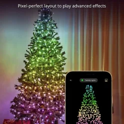 Twinkly Strings App-Controlled LED Christmas Lights With 400 RGB (16 Million Colours) 32m Black Wire Indoor/Outdoor Smart Lights 7 Twinkly Strings App-Controlled LED Christmas Lights With 400 RGB (16 Million Colours) 32m Black Wire Indoor/Outdoor Smart Lights -Deals Christmas Decor Store twinkly strings app controlled led christmas lights with 400 rgb 16 million colours 32m black wire indoor outdoor smart lights8056326671334 04c MP