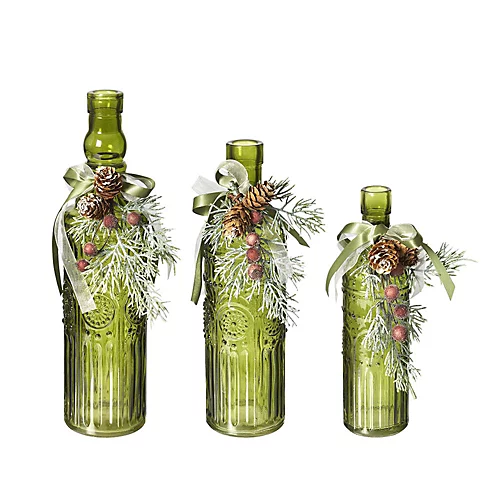 Vintage Pattern Christmas Decorative Balsam Bottle (Height) 20 Cm - Image 3