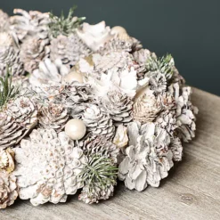 White Summer Autumn Winter Door Decoration Christmas Wreath 33cm -Deals Christmas Decor Store white summer autumn winter door decoration christmas wreath 33cm5060633941793 04c MP