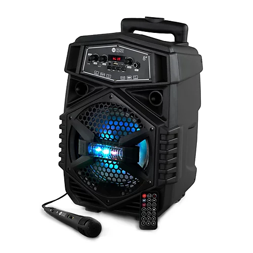 WICKED GIZMOS Portable Bluetooth Speaker - Great Party & Christmas Gift With LED Lighting, Microphone, Karaoke And AUX Inputs, 1 WICKED GIZMOS Portable Bluetooth Speaker - Great Party & Christmas Gift With LED Lighting, Microphone, Karaoke And AUX Inputs,
