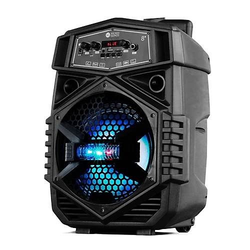WICKED GIZMOS Portable Bluetooth Speaker - Great Party & Christmas Gift With LED Lighting, Microphone, Karaoke And AUX Inputs, 2 WICKED GIZMOS Portable Bluetooth Speaker - Great Party & Christmas Gift With LED Lighting, Microphone, Karaoke And AUX Inputs, - Image 2