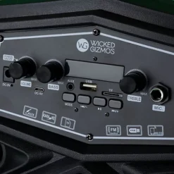 WICKED GIZMOS Portable Bluetooth Speaker - Great Party & Christmas Gift With LED Lighting, Microphone, Karaoke And AUX Inputs, 6 WICKED GIZMOS Portable Bluetooth Speaker - Great Party & Christmas Gift With LED Lighting, Microphone, Karaoke And AUX Inputs, -Deals Christmas Decor Store wicked gizmos portable bluetooth speaker great party christmas gift with led lighting microphone karaoke and aux inputs 5056295306308 03c MP