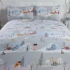 Winter Town Christmas King Duvet Cover Set