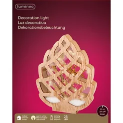 Wooden Pine Cone Ornament Christmas Light Decoration Festive Wooden Frame 27cm -Deals Christmas Decor Store wooden pine cone ornament christmas light decoration festive wooden frame 27cm8720194596319 03c MP
