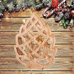 Wooden Pine Cone Ornament Christmas Light Decoration Festive Wooden Frame 27cm -Deals Christmas Decor Store wooden pine cone ornament christmas light decoration festive wooden frame 27cm8720194596319 04c MP
